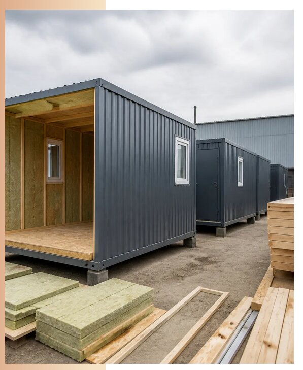 Утепленные вагон дома на заказ и в аренду в Хабаровске
